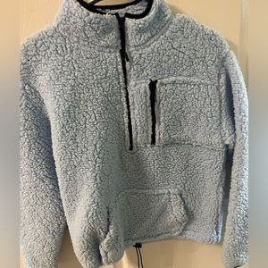 Light blue Sherpa pullover